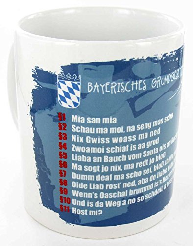die stadtmeister Keramiktasse weiß Bayerisches Grundgesetz von die stadtmeister