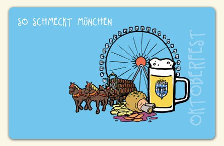 die stadtmeister Kühlschrankmagnet So schmeckt München - als Geschenk für Münchner & Fans der Weltstadt mit Herz oder als München Souvenir von die stadtmeister