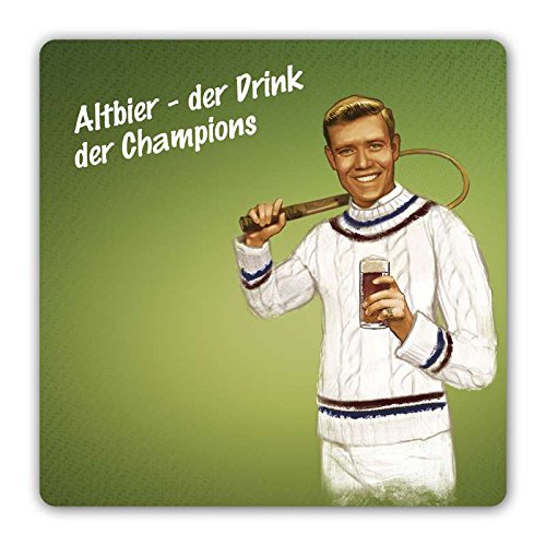 die stadtmeister Untersetzer Retro ''Altbier - Drink der Champions'' von die stadtmeister