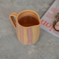 Handgemachte Keramik-Karaffe - Rosa-Orange Vase Oder Wasserkrug 1.2 L Dekorativ & Funktional Handmade in Deutschland von dieKneterei
