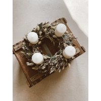 Adventskranz Boho Trockenblumen | Handgemachte Weihnachtsdeko Nachhaltiger Tischkranz & Türkranz Natur Xmas Kranz Handmade von dieLotta