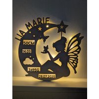 Personalisiertes Nachtlicht Aus Holz Mit Geburtsdaten | Geschenk Zur Geburt & Taufe Schlummerlicht Name von dieLotte2025