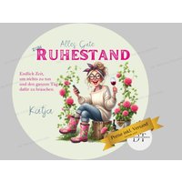 Tortenaufleger Zur Rente, Ruhestand, Geburtstag, Oder Was Auch Immer von dieTortenauflegerin
