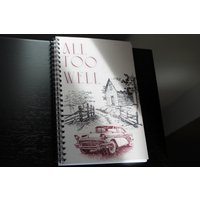 Notizbuch All Too Well|Taylor|A5|Rotes Auto Softtouch|Herbst|Schreiben|Geschenkidee|Wald|Merchandising|Vintagestyle|Spiralgebunden|Liniert von diekleineeulerei
