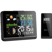 Funk-Wetterstation mit Farbdisplay Außensensor Schimmelwarner Hygrometer Barometer Datumsanzeige von digi-tech GmbH