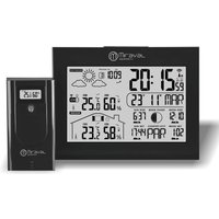 LCD Funk-Wetterstation mit Außensenor Wecker Funkuhr Kalender Vorhersage Hygro von digi-tech GmbH
