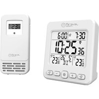 LCD Funk-Wetterstation mit Außensensor Wecker Funkuhr Kalender Datum 2 Alarme - 4-MV5832-1 LCD Funk-Wetterstation mit Außensensor Wecker Funkuhr Kalender Datum 2 Alarme - 4-MV5832-1 von digi-tech GmbH