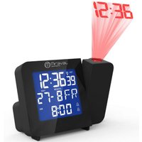 Miraval Funk-Projektionswecker Funkuhr Funkwecker Datumsanzeige Raumtemperatur von digi-tech GmbH