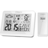 Moderne Design Funk-Wetterstation mit Aussensensor bennenbar Mondphase Sonnenaufgang Moderne Design Funk-Wetterstation mit Aussensensor bennenbar Mondphase Sonnenaufgang von digi-tech GmbH
