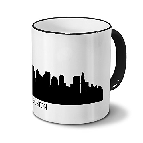 Städtetasse Boston - Design Skyline/Silhouette Boston von digital print