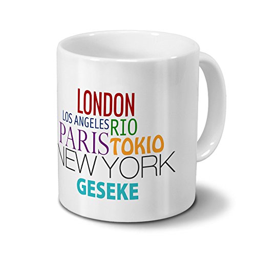 digital print Städtetasse Geseke - Design Famous Cities in The World-Design digital print Städtetasse Geseke - Design Famous Cities in The World-Design von digital print
