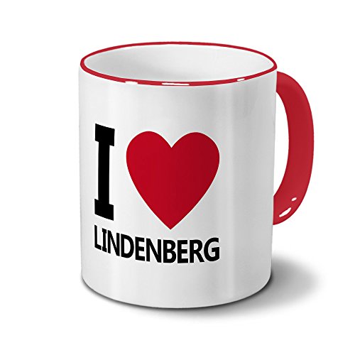 digital print Städtetasse Lindenberg - Design I Love Lindenberg, Stadt-Tasse, City-Mug, Kaffeetasse - Becher Rot digital print Städtetasse Lindenberg - Design I Love Lindenberg, Stadt-Tasse, City-Mug, Kaffeetasse - Becher Rot von digital print