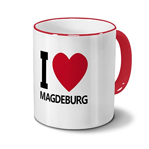 digital print Städtetasse Magdeburg - Design I Love Magdeburg von digital print