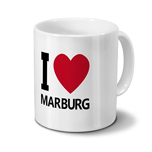 digital print Städtetasse Marburg - Design I Love Marburg von digital print