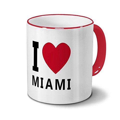 digital print Städtetasse Miami - Design I Love Miami von digital print