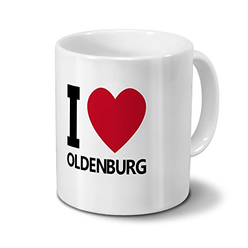 digital print Städtetasse Oldenburg - Design I Love Oldenburg von digital print