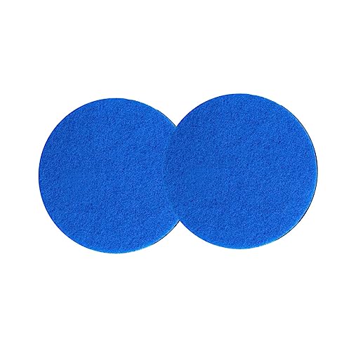 dijiusidy 2 Stück Akku Rotations Elektro Mopps Ersatzpad Runde Matte Bodenreinigungswerkzeug Schrubber für Wohnzimmer im Innenbereich, Blau von dijiusidy