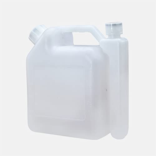 dijiusidy ABS Kettensägen Kraftstoffflasche, tragbar, wiederverwendbar, nachfüllbar, transparent, auslaufsicher, Gartenöl Mischbehälter, Zubehör, 1.5 l von dijiusidy