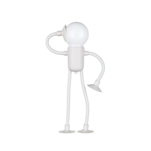 dijiusidy Changeable Shape Funny Sportsman Night Light, Mini Nachtlicht im DIY-Stil kann nach Belieben Gebogen Werden, Lustiges Sportler Nachtlicht für Weihnachten, Schlafzimmer, Flur (Weiß) von dijiusidy