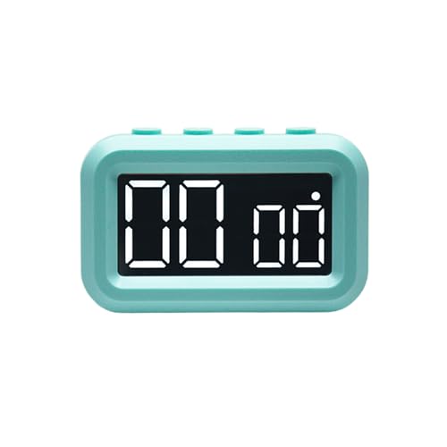 dijiusidy Elektronische Tischuhr, großes LCD Display, vielseitige Platzierungsmöglichkeiten, ABS, elektronische LED Uhr, Digitaluhr, Wecker, Himmelblau von dijiusidy