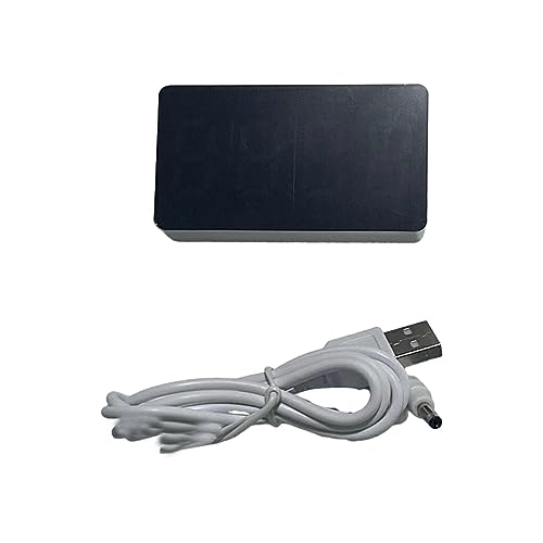 dijiusidy LED Digitaluhr USB wiederaufladbare Tischplatte Zeit Temperatur Alarm Elektronische Ornamente Uhren für Wohnzimmer Schlafzimmer, Weiß von dijiusidy