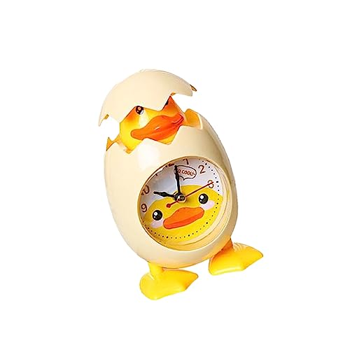 dijiusidy Niedlicher Eierschalen Küken Wecker, modische Nachttischuhren, Mini Uhr, Ornamente, Heimdekoration, Kinderzimmer, Wohnzimmer, Gelb von dijiusidy
