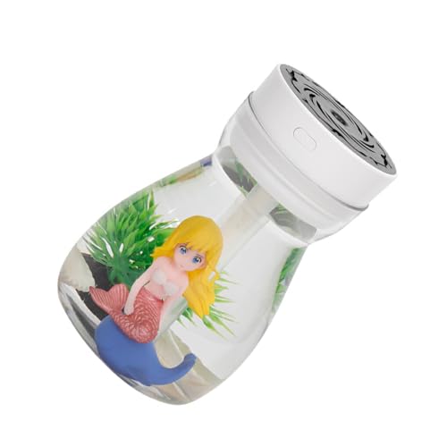 dijiusidy Niedlicher Luftbefeuchter, Luftbefeuchter, Meerjungfrau, cooles Nebel Stummschaltung, USB Mini Aroma Diffusor, Mini Luftbefeuchter für Pflanzen, Weiß dijiusidy Niedlicher Luftbefeuchter, Luftbefeuchter, Meerjungfrau, cooles Nebel Stummschaltung, USB Mini Aroma Diffusor, Mini Luftbefeuchter für Pflanzen, Weiß von dijiusidy