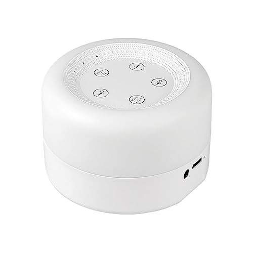 dijiusidy Schlaf farbige weiße Tonmaschine Schnuller einstellbare leichte Musik Stimme multifunktionale Uhr Hilfe Geschenk Reisen von dijiusidy