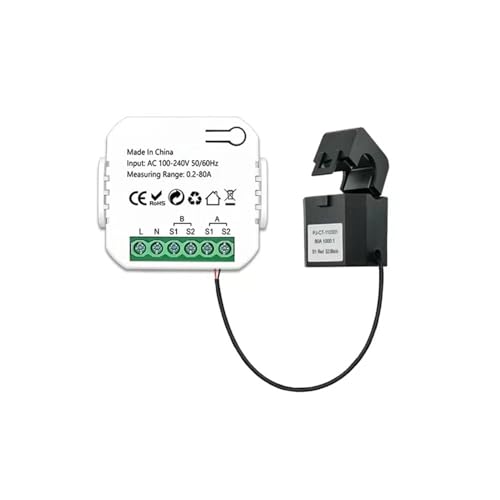 dijiusidy Steuern Sie den Stromverbrauch mit Tuya WiFi Power Meter Current Hochpräzise Messung Frequenz Leistungsfaktor Spannung, Einkanal von dijiusidy