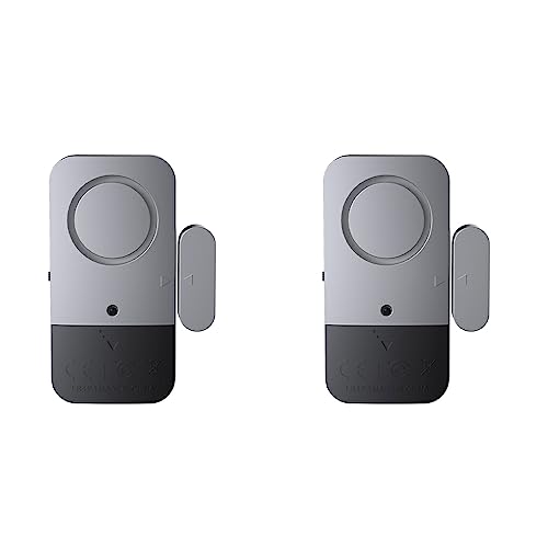 dijiusidy Türfensteralarm Home Security Protection System Flexibler unabhängiger leichter Magnetsensor Einbruchalarm, 2St von dijiusidy