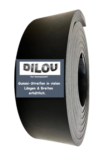 1500mm lang Gummistreifen Vollgummi Hartgummi 80mm bis 200mm breit 20mm dick (1500x120x20mm) von dilou