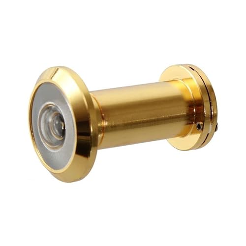 Türspion Spion 200° Weitwinkel Objektiv 36-56mm Türstärke Türsicherung Sicherheit 16mm (gold) von dilou