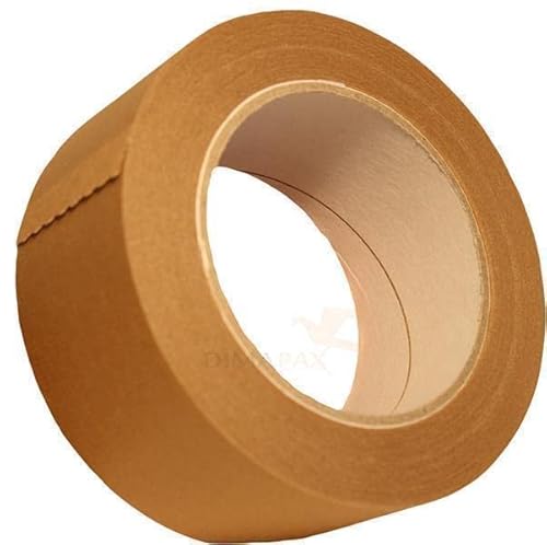 6 Rollen Papierklebeband Paketband Packband 50m X 50mm braun 120my dimapax von dimapax