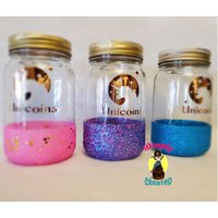 Glitzer Einmachglas Banken von dimplycreated2