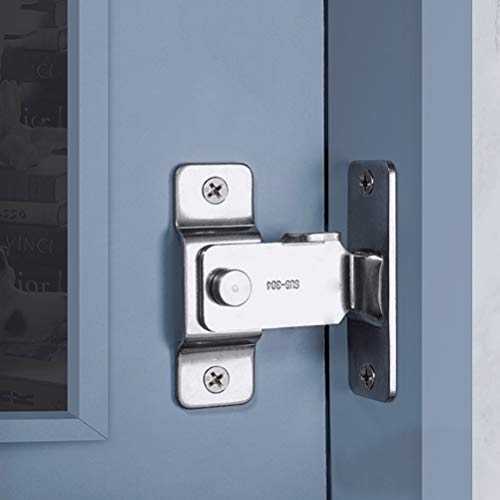 WANLIAN Door Hasp Latch Stainless Steel Security Security Home Anti-Theft Screws Action Hardware Sliding Lock Right Angle von WANLIAN
