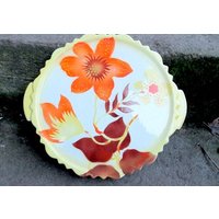 Keramik Tortenplatte 30Er Jahre Kuchenteller Kuchenplatte Vintage von dingedong