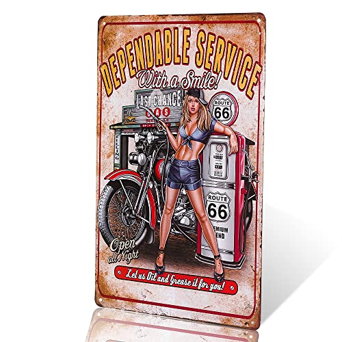 DL- Gas Service Metallschild Garagenschilder für Männer Pin Up Poster Antik Tablett Kaffee Wanddekoration DL- Gas Service Metallschild Garagenschilder für Männer Pin Up Poster Antik Tablett Kaffee Wanddekoration von dingleiever
