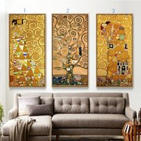 Diamant Stickerei Panels Gustav Klimt Kuss Leben Baum Diy Mosaik Malerei 5D Home Decor Voller Puzzle von dingxing