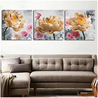 Diy 5D Diamanten Stickerei Blumen Triptychon Diamant Malerei Cross Stitch Kits Abstrakte Lotus Voller Mosaik Home Dekoration von dingxing