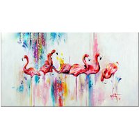 Große Abstrakte Kunst 5D Diy Diamant Malerei Aquarell Flamingo Volle Stickerei Aniamls Strass Mosaik von dingxing