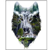 Nadelarbeit Diy Diamant Malerei Kreuzstich 5D Stickerei Voller Mosaik Handwerk Tier Wolf von dingxing