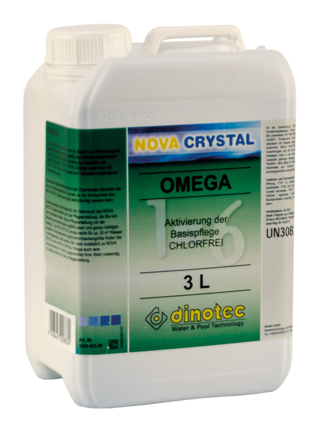 Dinotec NOVA CRYSTAL Omega 3 Liter - chlorfreie Wasserpflege Dinotec NOVA CRYSTAL Omega 3 Liter - chlorfreie Wasserpflege von dinotec