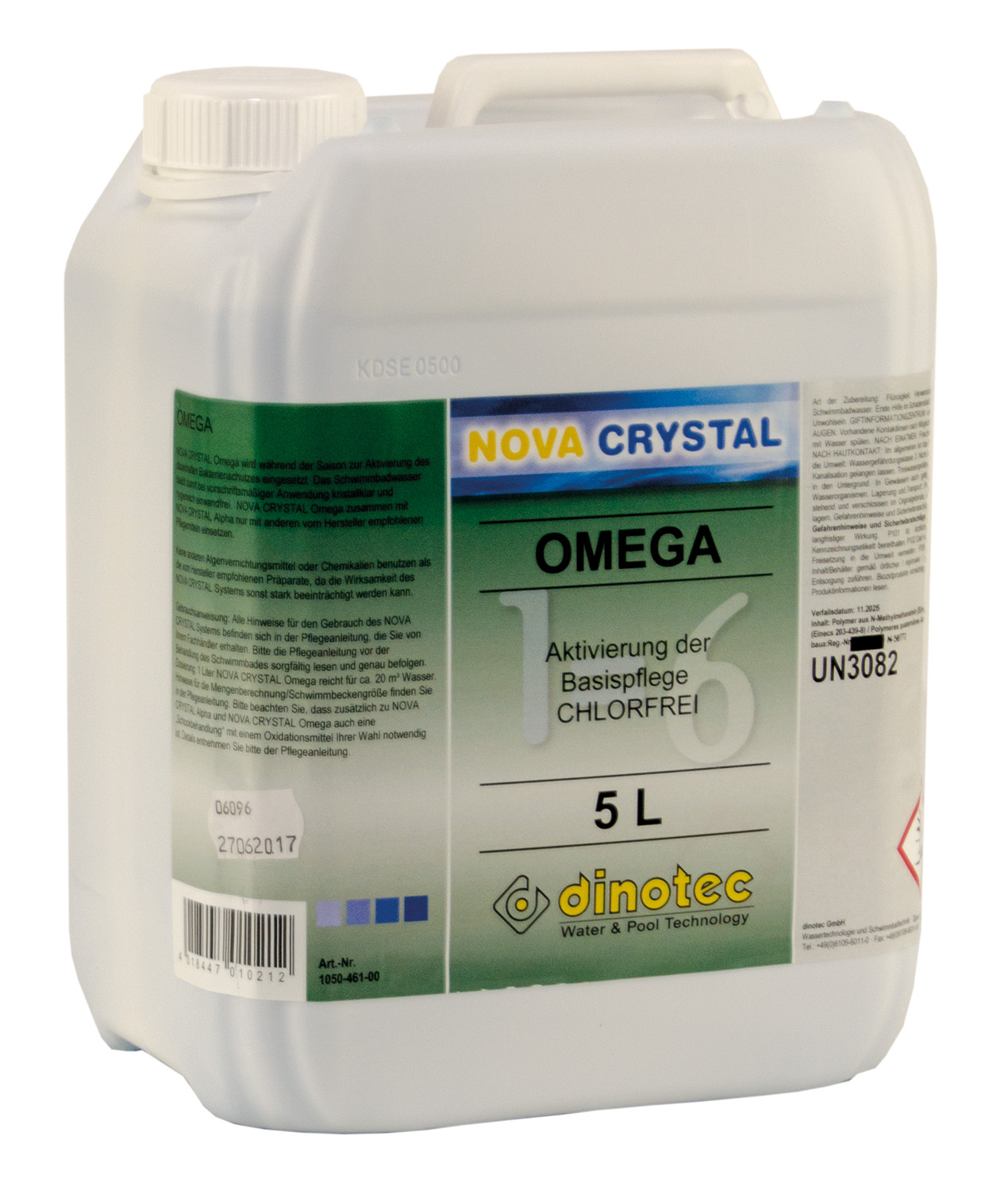 Dinotec NOVA CRYSTAL Omega 5 Liter - chlorfreie Wasserpflege Dinotec NOVA CRYSTAL Omega 5 Liter - chlorfreie Wasserpflege von dinotec