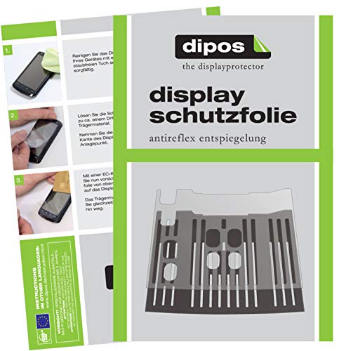 dipos 2X Matte Schutzfolie kompatibel mit DeLonghi Dinamica ECAM 350.35.SB Tropfblech I Kaffeevollautomaten I Abtropfblech I Abtropfgitter kompatibel mit Kaffee-Maschine von dipos