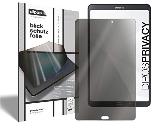 dipos I 2-Wege Blickschutzfolie kompatibel mit Samsung Galaxy Tab E 9.6 (Im Querformat) 2 Stück I Sichtschutz-Folie Display-Schutzfolie Privacy-Screen - Schützt gegen seitliche Blicke von dipos