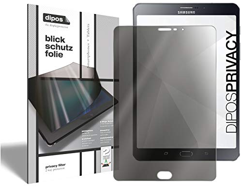 dipos I 2-Wege Blickschutzfolie kompatibel mit Samsung Galaxy Tab S2 (9.7 Zoll) (Im Querformat) 2 Stück I Sichtschutz-Folie Display-Schutzfolie Privacy-Screen - Schützt gegen seitliche Blicke von dipos