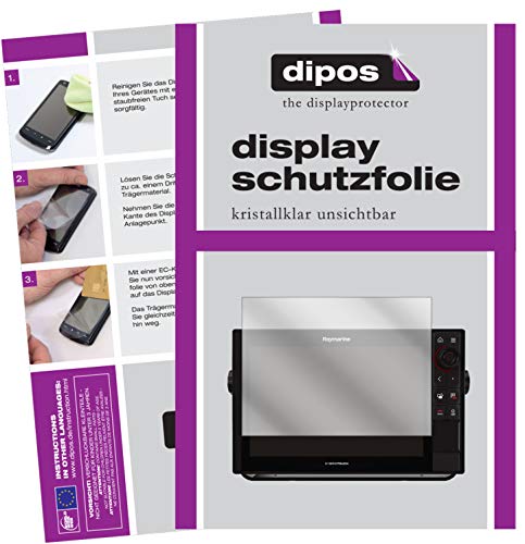 dipos I 2X Schutzfolie klar kompatibel mit Raymarine Axiom Pro 16 Folie Displayschutzfolie von dipos