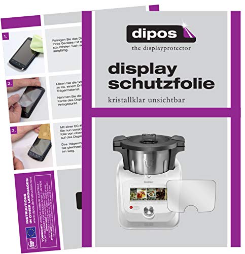 dipos I 2X Schutzfolie klar kompatibel mit SilverCrest Monsieur Cuisine Connect Folie Displayschutzfolie von dipos