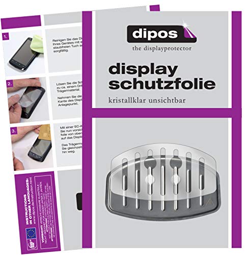 dipos 2X klare Schutzfolie kompatibel mit Krups EA 8161 Kaffeevollautomaten – Perfekte Passform für Abtropfblech und Abtropfgitter Kaffeemaschine von dipos