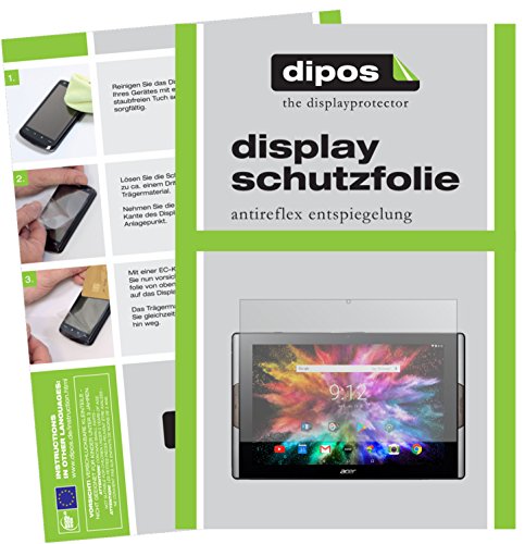 dipos I 2X Schutzfolie matt kompatibel mit Acer Iconia Tab 10 A3-A50 Folie Displayschutzfolie von dipos